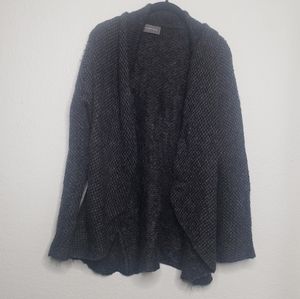 Wooden Ships Women's Gray Mohair Wool Blend Open Cardigan Size Small/Medium